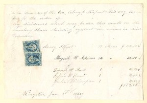Abigail H. Adams signed Receipt - SOLD